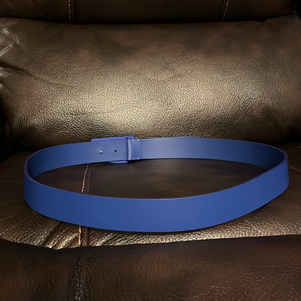 Burberry unisex check nova embossed leather shield logo monogram belt NEW - Picture 6 of 8